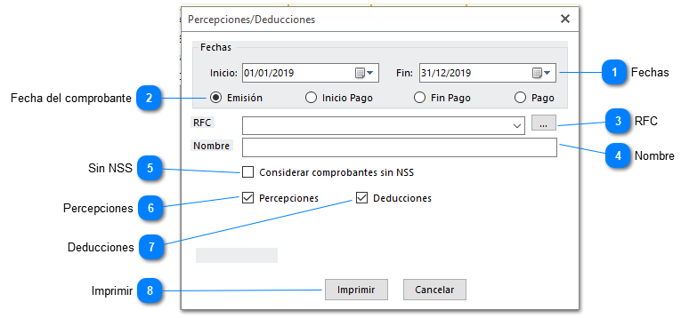 Percepciones/Deducciones