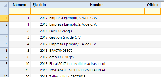 8. Listado de empresas